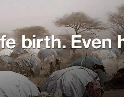 Photo: Join UNFPA (United Nations Population Fund) new campaign celebrating safe births in crises settings- Safe Birth. Even Here.