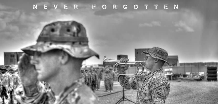 Photo: NEVER FORGOTTEN - Let us never forget the sacrifices of those who gave all.  (1/82 PAO HDR Photo Illustration)