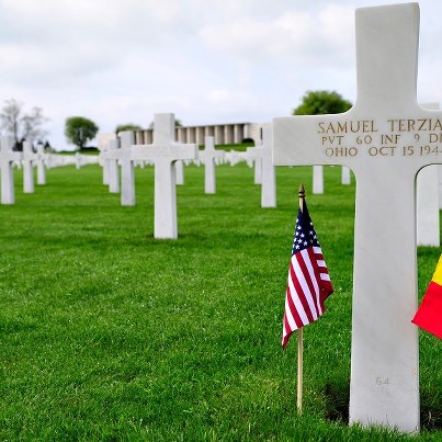 Photo: Today, we remember Samuel Terzian. 
Private, U.S. Army
Service # 35235248
60th Infantry Regiment, 9th Infantry Division  
Entered the Service from: Ohio
Died: October 15, 1944
Buried: Plot E, Row 5, Grave 64
Henri-Chapelle American Cemetery
Henri-Chapelle, Belgium  
Awards: Purple Heart with Oak Leaf Cluster