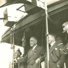 Photo: FDR - campaigning aboard train "The Roosevelt Special" with son, James at New Albany, Indiana
October 22, 1932.
NPx 47-96 1471