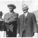 Photo: FDR - with John Nance Garner campaigning in Peekskill, New York.
August 14, 1932.
NPx 48-22 3704(83)