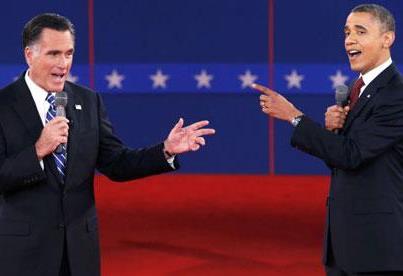 Photo: President Obama and Mitt Romney had just finished their second debate a few hours ago. U.S. presidential candidates have three debates before the election, and each debate has a different topic. QUESTION: Who won the second debate?