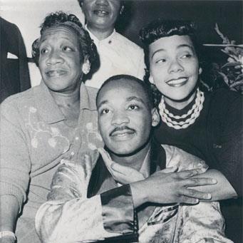 Photo: On September 20, 1958, Martin Luther King, Jr. was signing copies of his book "Stride Toward Freedom" at a department store in New York, when a woman approached him and stabbed him in the chest with a letter opener.  Rushed to the hospital, King endured a two-and-a-quarter-hour operation to repair the damage.

Five weeks later, he arrived home to Montgomery, Alabama, and issued a statement of thanks to his supporters there that concluded:

...I shall long remember, not the physical injury, or the pain I suffered, for we all suffer in life and suffering comes to an end more quickly than we know. What I shall remember, vividly, is the vast outpouring of sympathy and affection that came to me literally from everywhere--from Negro and white, from Catholic, Protestant, and Jew, from the simple, the uneducated, the celebrities and the great. I know that his affection was not for me alone. Indeed it was far too much for any one man to deserve. It was really for you. It was an expression of the fact that the Montgomery Story had moved the hearts of men everywhere. Through me, the many thousands of people who wrote of their admiration, were really writing of their love for you. This is worth remembering. This is worth holding on to as we strive on from Freedom. And finally, as I indicated before, the experience I had in New York gave me time to think. I believe that I have sunk deeper the roots of my conviction that non-violent resistance is the true path for overcoming injustice and stamping out evil.

From The Papers of Martin Luther King, Jr., supported by the NHPRC, at Stanford University. More info on the project at  http://mlk-kpp01.stanford.edu/