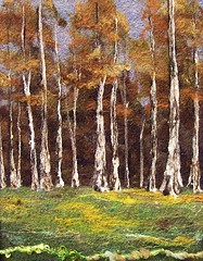 Felted Birch Trees