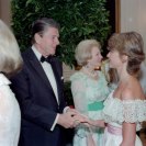 Photo: Who is the lovely lady meeting President Reagan?