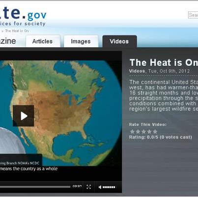 Photo: U.S. dryness in September 2012 helped fuel wildfires in the West, where nearly 1.1 million acres burned. http://www.climatewatch.noaa.gov/video/2012/the-heat-is-on