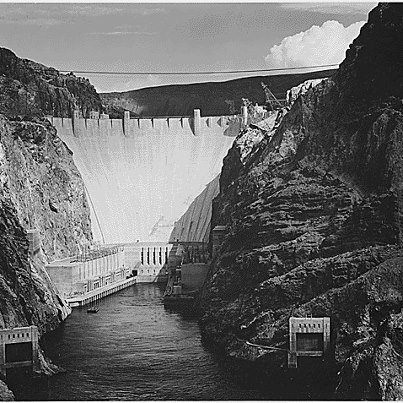 Photo: On October 9, 1936, the first generator at Boulder Dam began transmitting electricity to Los Angeles. The dam was dedicated by President Roosevelt on September 30, 1935, but it was named after a different President and is now known as the Hoover Dam. You can see hundreds of pictures of the dam being constructed by searching "Boulder Dam" in our Online Public Access database at http://www.archives.gov/research/search/