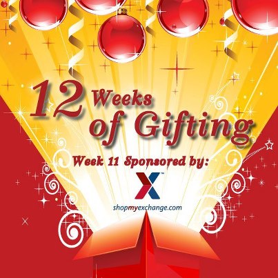 Photo: Week 11 of AAFES 12 Weeks of Gifting has started!
 
11 lucky fans will win a $100 Exchange Gift Card--enter for your chance to win by clicking here: https://www.facebook.com/AAFES.BX.PX/app_474333639254850
 
Check back each week to enter for new prizes!