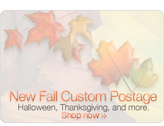 New Fall Custom Postage Halloween, Thanksgiving, and more. Shop now