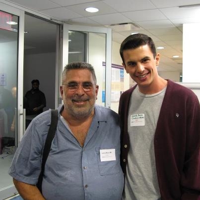 Photo: This photo has a touching, historical connection to GMHC.  At the reception "Kudos through the Years," Larry Mass, MD, one of GMHC's six founders, met Joseph Neese, the nephew of the late Rodger McFarlane, GMHC's first paid Executive Director.