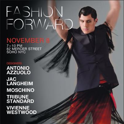 Photo: BIG NEWS ON THE FASHION FORWARD FRONT! You can see collections from designers Antonio Azzuolo, Jac Langheim, MOSCHINO - the official page, Tribune Standard, AND  Vivienne Westwood this November! Please "share" and help spread the news, and buy your Fashion Forward 2012 ticket today!