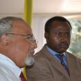 Photo: Ambassador Goosby and the Permanent Secretary for Health, Uzziel Ndagijimana
Photo credit: Lars Blackmore.