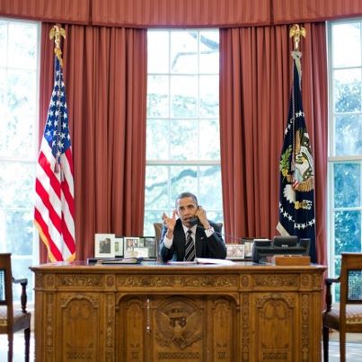 Photo: Photo of the day: President Barack Obama talks on the phone with Prime Minister Benjamin Netanyahu of Israel, in the Oval Office, Sept. 28, 2012. (Official White House Photo by Pete Souza)

More pics at http://wh.gov/photos