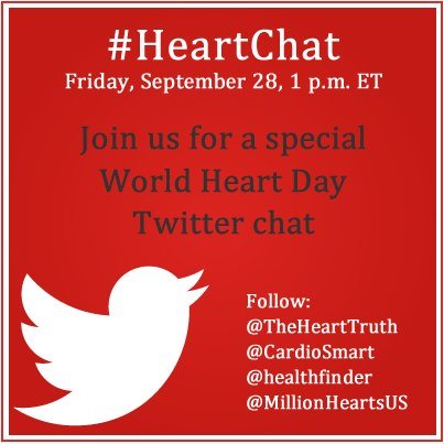 What motivates you to protect your heart?  Join our #HeartChat Twitter chat on Friday at 1 p.m. EST and share you story.