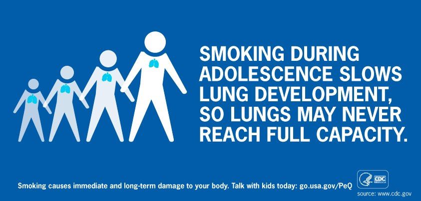 Photo: During National Health Education Week, share this image, and join us and Society for Public Health Education to help prevent smoking among young people.