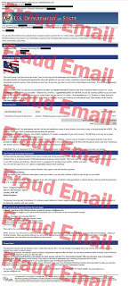 ejemplo de cómo luce un correo electrónico fraudulento