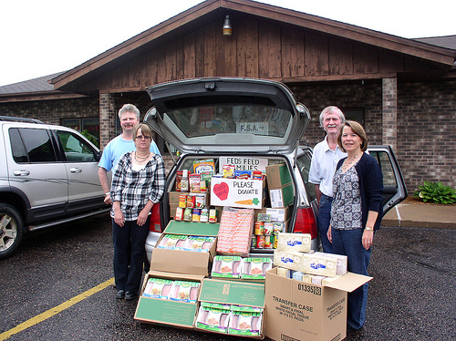 Ladysmith Service Center employees with a Feds Feed Families donation.   Left to right Rick Cote (FSA PT) – Sandy Voldberg(FSA-PT) – Mike  Koehler(NRCS-DC) – Kathy Brihn(FSA-CED) Ladysmith Service Center employees with a Feds Feed Families donation.   Left to right Rick Cote (FSA PT) – Sandy Voldberg(FSA-PT) – Mike  Koehler(NRCS-DC) – Kathy Brihn(FSA-CED) 