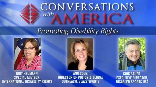 Image for Conversations With America: Promoting Disability Rights webcast, October 16, 2012. [State Department image/ Public Domain]