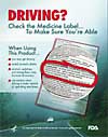 Driving? Check the Medicine Label (public service announcement) - label circled in red