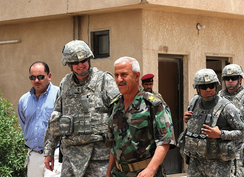 Major General Eddy Spurgin conducts key leader engagements with Iraqi military senior leaders in southern Iraq.