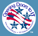 Opening doors logo with link to Section508.gov