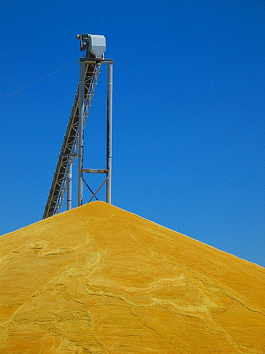 A grain silo in eastern Washington.  AMS has been tracking and gathering datasets for grain transportation for over a decade.  Photo by Sparktography.