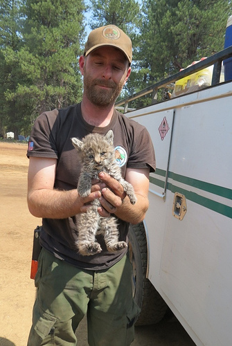 Chips’ savior - Mad River Hand Crew superintendent, Tad Hair. US Forest Service photo