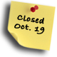 state furlough – offices closed Oct. 19