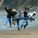 boys jumping at Road's End State Park (Lincoln City, OR)
