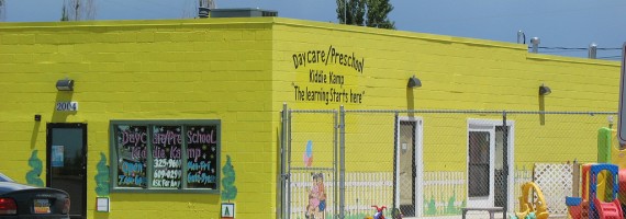 Yellow Daycare/Preschool Building