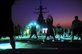 U.S. sailors exercise on the flight deck of the USS Benfold at night in the Arabian Sea, Oct. 10, 2012. The Benfold is deployed to the U.S. 5th Fleet area of responsibility, conducting maritime security operations, theater security cooperation efforts. U.S. Navy photo by Chief Petty Officer Jayme Pastoric