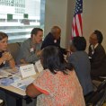 Photo: Encore entrepreneurs sit down with advisers from South Carolina Business One Stop, Richland County Business Service Center and SCORE – three of the 27 mentors available at South Carolina’s matchmaker event.