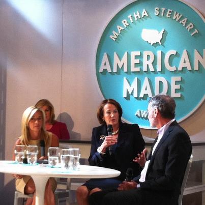 Photo: “We know the power of small businesses and entrepreneurship changes lives and transforms communities. It's small businesses that employ 60 million Americans and two out of every three net new jobs are created by these entrepreneurs”-SBA Administrator Karen Mills at the Martha Stewart Living American Made workshop in New York, NY.