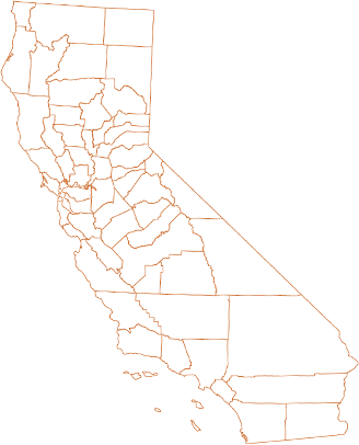 Map of California and Surrounding States