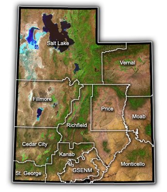 Utah BLM Field Office Map