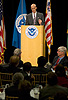 DHS Secretary Michael Chertoff makes remarks at a luncheon during CBP's Trade Symposium 2007 at the Ronald Reagan building in Washington D.C.