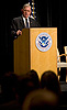 Commissioner Ralph Basham provides remarks at the opening of the CBP Trade Symposium 2007 at the Ronald Reagan Building in Washington D.C.