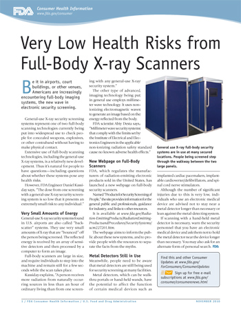 Very Low Health Risks from Full-Body X-ray Scanners - ((JPG))