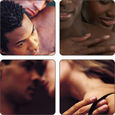 Collage of intimate couples. STDs are Sexually Transmitted Diseases.