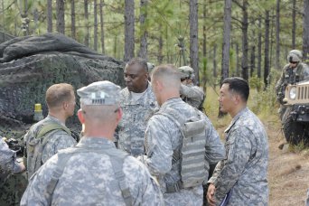 Austin visits JRTC