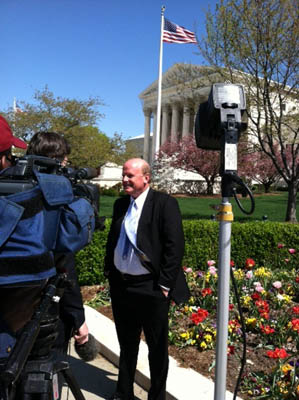 NFIB Attorney Michael Carvin is interviewed at the Supreme Court.
