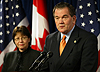 Today, Homeland Security Secretary Tom Ridge held a press conference with Canada's Deputy Prime Minister and Minister of Public Safety and  Emergency Preparedness Anne McLellan in Washington, DC to discuss the accomplishments of US-Canadian cooperation on homeland security issues.