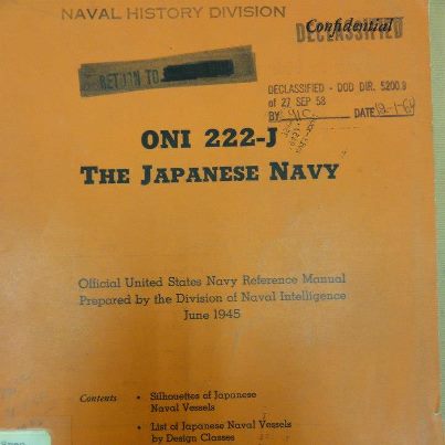 Photo: Office of Naval Intelligence. The Japanese Navy (1945). ONI 222-J [declassified].