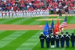 Thirty Soldiers and a Joint Services Color Guard from Fort Leonard Wood, Mo...