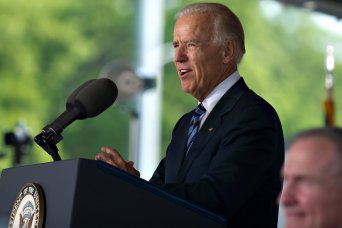 Vice President Joe Biden delivers the keynote address during commencement exercises for the class of 2012 at the U.S. Military Academy at West Point, N.Y., May 26, 2012.