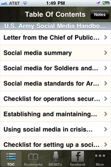 Social Media iPhone app screenshot 1