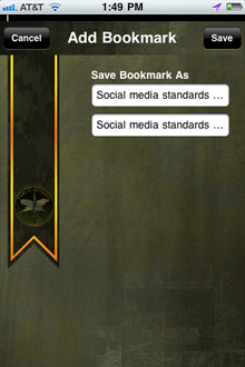 Social Media iPhone app screenshot 2