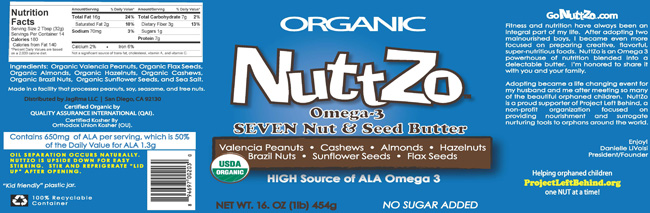 Organic NuttZo Omega-3 Seven Nut & Seed Butter