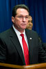 Acting Commissioner Jayson P. Ahern at a signing with the U.S Army Reserve in Washington, D.C.