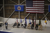 Key officials participate in a ribbon cutting for the Unmanned Aircraft Operations Center operations center in Grand Forks, N.D.